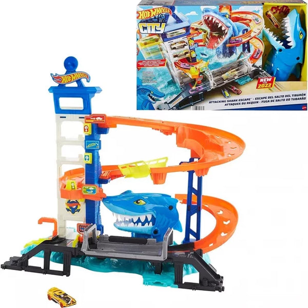 Hot Wheels Play Set - Escape from the Angry Shark