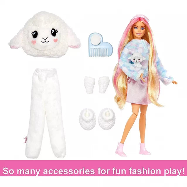 Barbie "Cutie Reveal" doll "Soft and Fluffy" series - lamb HKR03