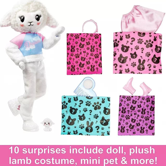 Barbie "Cutie Reveal" doll "Soft and Fluffy" series - lamb HKR03