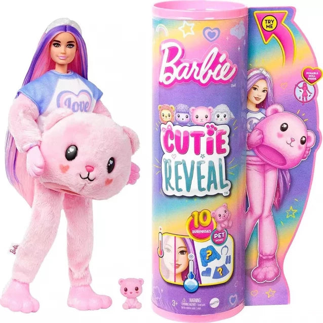 Barbie "Cutie Reveal" doll "Soft and Fluffy" series - a bear  HKR04