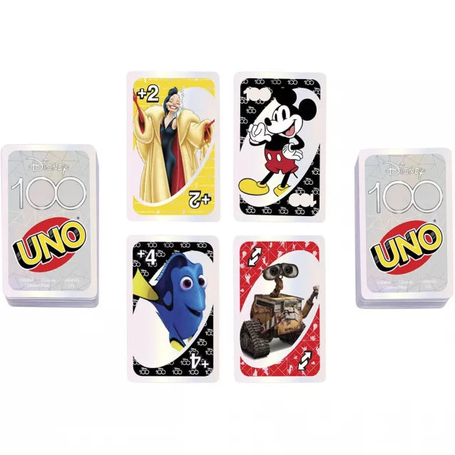 UNO Card Game Disney 100