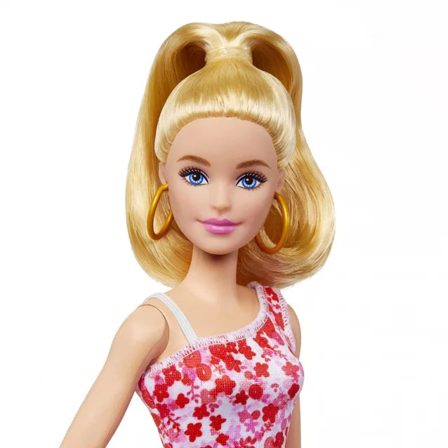 Barbie doll "Fashionista" in a floral print dress  HJT02