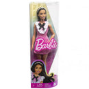 Barbie doll "Fashionista" in a pink dress with a frog  HJT06