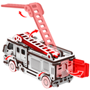 Mr. Playwood | Fire truck | Mechanical Wooden Model