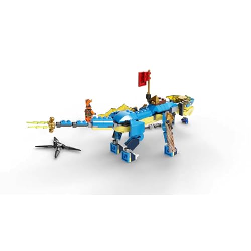 LEGO NINJAGO Jay’s Thunder Dragon EVO 71760 - Toy Figure and Viper Snake Set