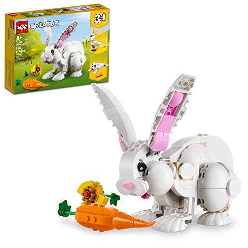 LEGO Creator 3-in-1 White Rabbit Animal Toy Building Set 31133