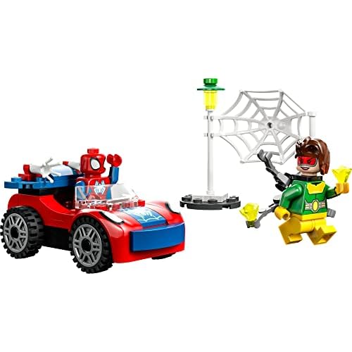LEGO Marvel Spider-Man's Car and Doc Ock Set 10789, Spidey and His Amazing Friends Buildable Toy