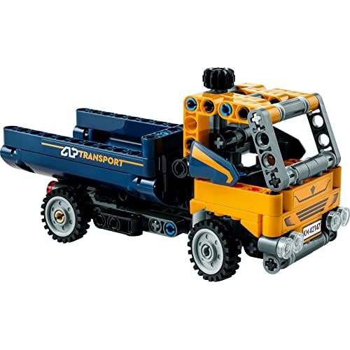 LEGO Technic Dump Truck 42147, 2in1 Toy Set, Construction Vehicle Model