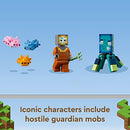 LEGO Minecraft The Guardian Battle Set, 21180 Coral Fish Toy