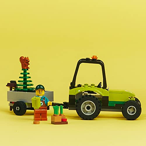 LEGO City Park Tractor 60390, Toy with Trailer