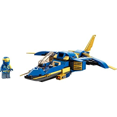 LEGO NINJAGO Jay’s Lightning Jet EVO 71784, Upgradable Toy Plane, Ninja Airplane Building Set