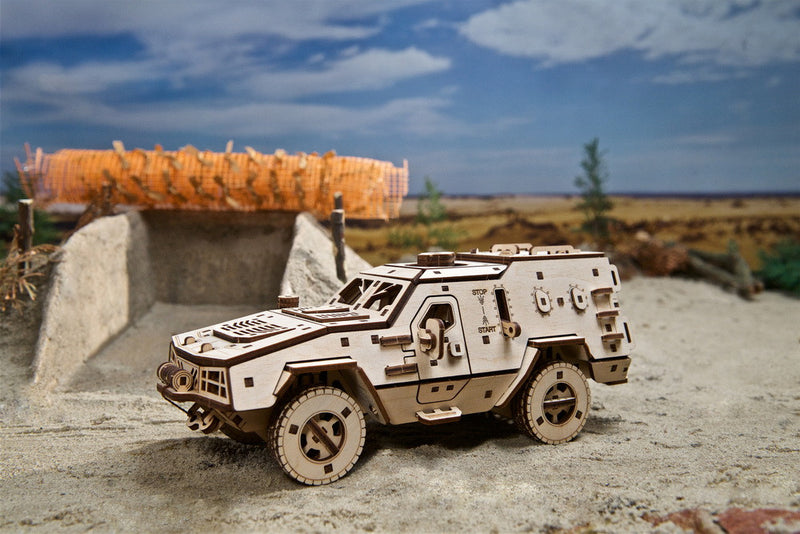 UGEARS | Dozor-B Combat Vehicle | Mechanical Wooden Model