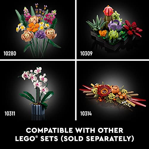 LEGO Icons Wildflower Bouquet 10313 Set - Artificial Flowers