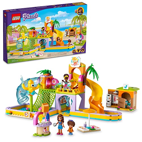 LEGO Friends Water Park Set 41720 Swimming Pool and Slides, Heartlake City Toy