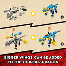 LEGO NINJAGO Jay’s Thunder Dragon EVO 71760 - Toy Figure and Viper Snake Set