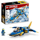 LEGO NINJAGO Jay’s Lightning Jet EVO 71784, Upgradable Toy Plane, Ninja Airplane Building Set