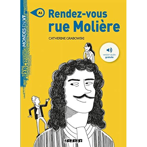 Mondes en VF - Rendez-vous rue Molière - Niv. A1 - Livre + mp3
