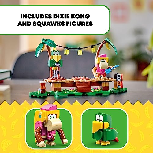 LEGO Super Mario Dixie Kong’s Jungle Jam Expansion Set 71421, Super Mario Gift Set