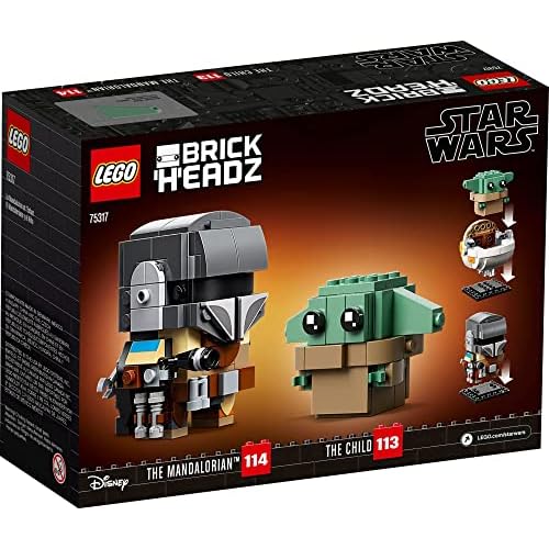 LEGO BrickHeadz Star Wars The Mandalorian & The Child 75317 'Baby Yoda' Building Toy