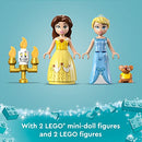 LEGO Disney Princess Creative Castles 43219, Toy Castle Playset with Belle and Cinderella