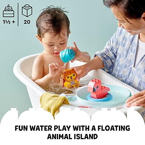 LEGO DUPLO Bath Time Fun: Floating Animal Island 10966 Bath Toy for Babies and Toddlers