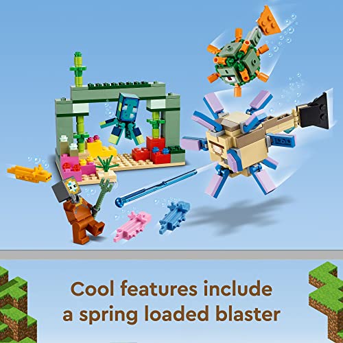 LEGO Minecraft The Guardian Battle Set, 21180 Coral Fish Toy