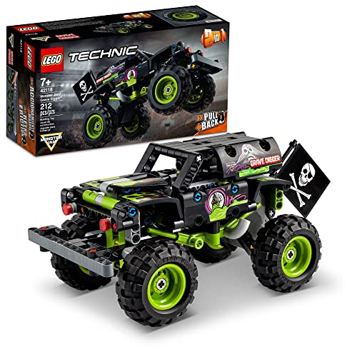 Lego Technic Monster Jam Grave Digger 42118 Set - Truck Toy to Off-Road Buggy