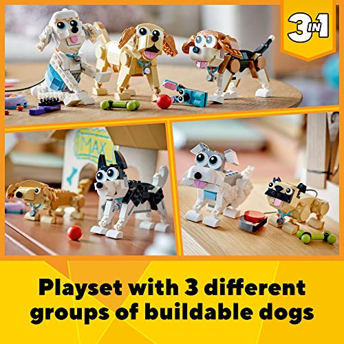 LEGO Creator 3-in-1 Adorable Dogs Building Toy Set 31137