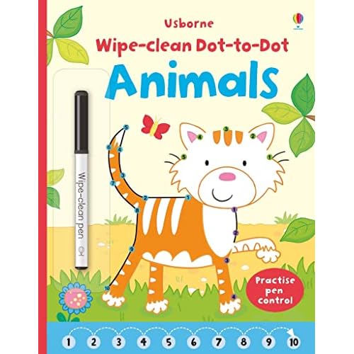 Wipe-Clean Dot-to-Dot Animals