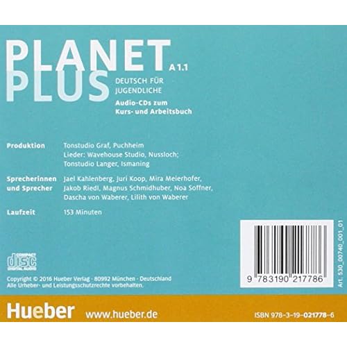 PLANET PLUS A1.1 CD-Audios 2 z.KB 1 z.AB