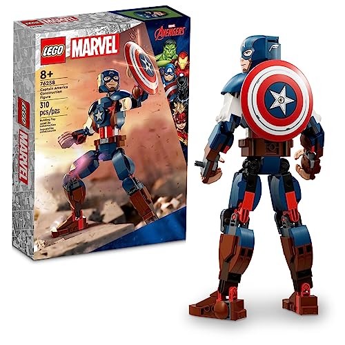 LEGO Marvel Captain America Construction Figure 76258 Buildable Marvel Action Figure