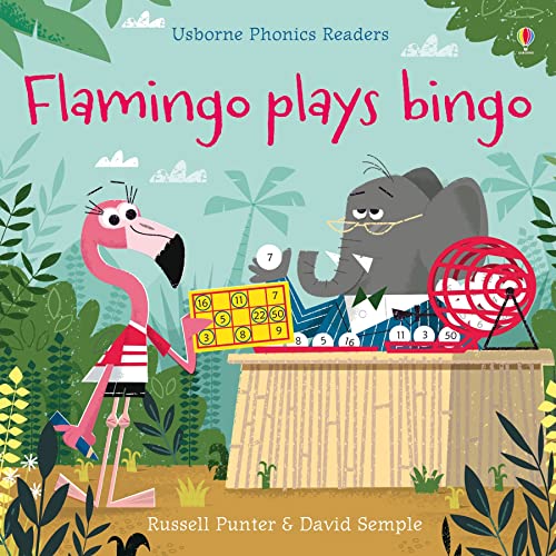 Flamingo plays bingo