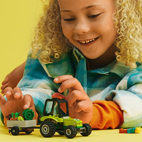 LEGO City Park Tractor 60390, Toy with Trailer