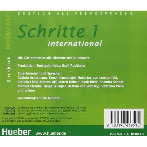 SCHRITTE INTERNATIONAL.1.CD x 2 z.KB.