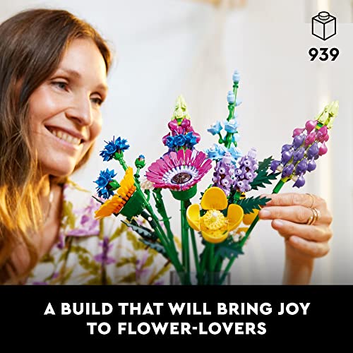 LEGO Icons Wildflower Bouquet 10313 Set - Artificial Flowers