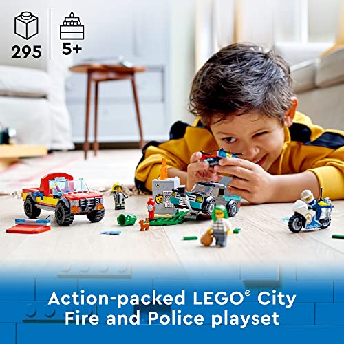 LEGO City Fire Rescue & Police Chase Building Set 60319