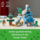 LEGO Minecraft The Frozen Peaks 21243, Cave Mountain Set