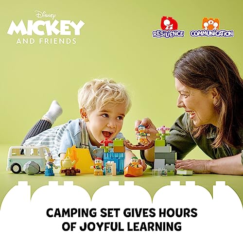 LEGO DUPLO Disney Mickey and Friends Camping Adventure 10997 Toddler Building Toy Set