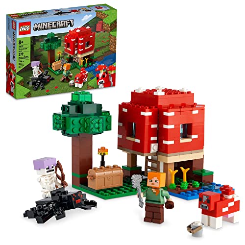 LEGO Minecraft The Mushroom House Set, 21179 Building Toy