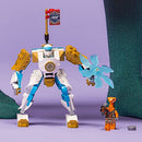 LEGO NINJAGO Zane’s Power Up Mech EVO Action Figure with Cobra Snake and Zane Minifigure, 71761