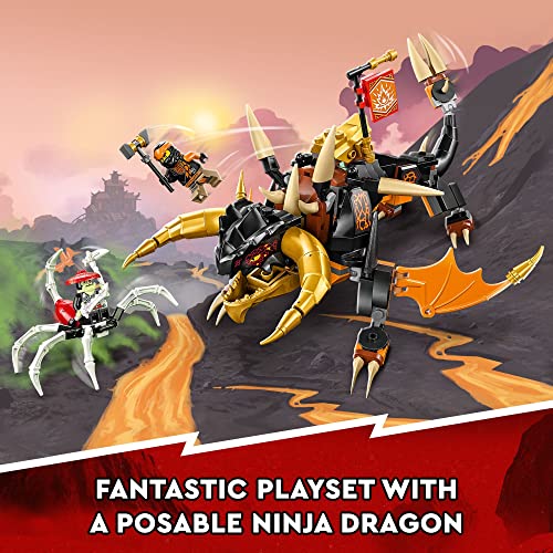 LEGO NINJAGO Cole’s Earth Dragon EVO 71782, Upgradable Action Toy Figure