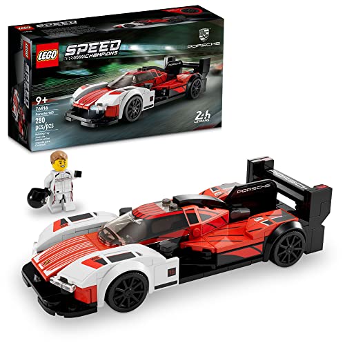 LEGO Speed Champions Porsche 963 76916, Model Car Building Kit, Racing Vehicle Toy