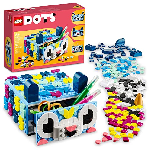 LEGO DOTS Creative Animal Drawer 41805, Toy Mosaic Kit