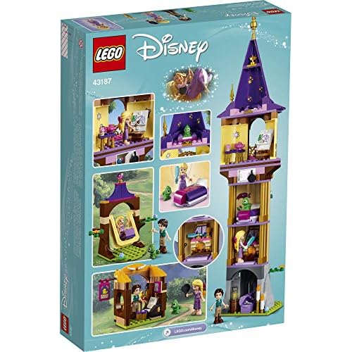 LEGO Disney Princess Rapunzel’s Tower 43187 Castle Building Toy Kit and Playset