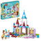 LEGO Disney Princess Creative Castles 43219, Toy Castle Playset with Belle and Cinderella