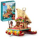 LEGO Disney Princess Moana's Wayfinding Boat 43210 Building Set - Moana and Sina Mini-Dolls