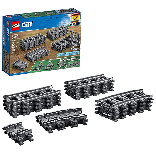 LEGO City Tracks 60205-20 Pieces Extension Accessory Set, Train Track and Railway Expansion