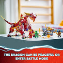 LEGO NINJAGO Heatwave Transforming Lava Dragon 71793 Building Toy Set