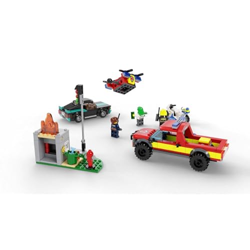 LEGO City Fire Rescue & Police Chase Building Set 60319