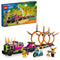 LEGO City Stuntz Stunt Truck & Ring of Fire Challenge 60357 with Flywheel-Powered Motorcycle Toy and Minifigures